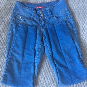 YMI | High Rise Jeans 3 Buttons Blue